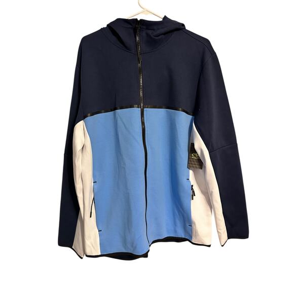 Athletic Works Performance Stretch Zip Up Hoodie Men's Size Large Blue NWT - Picture 1 of 4
